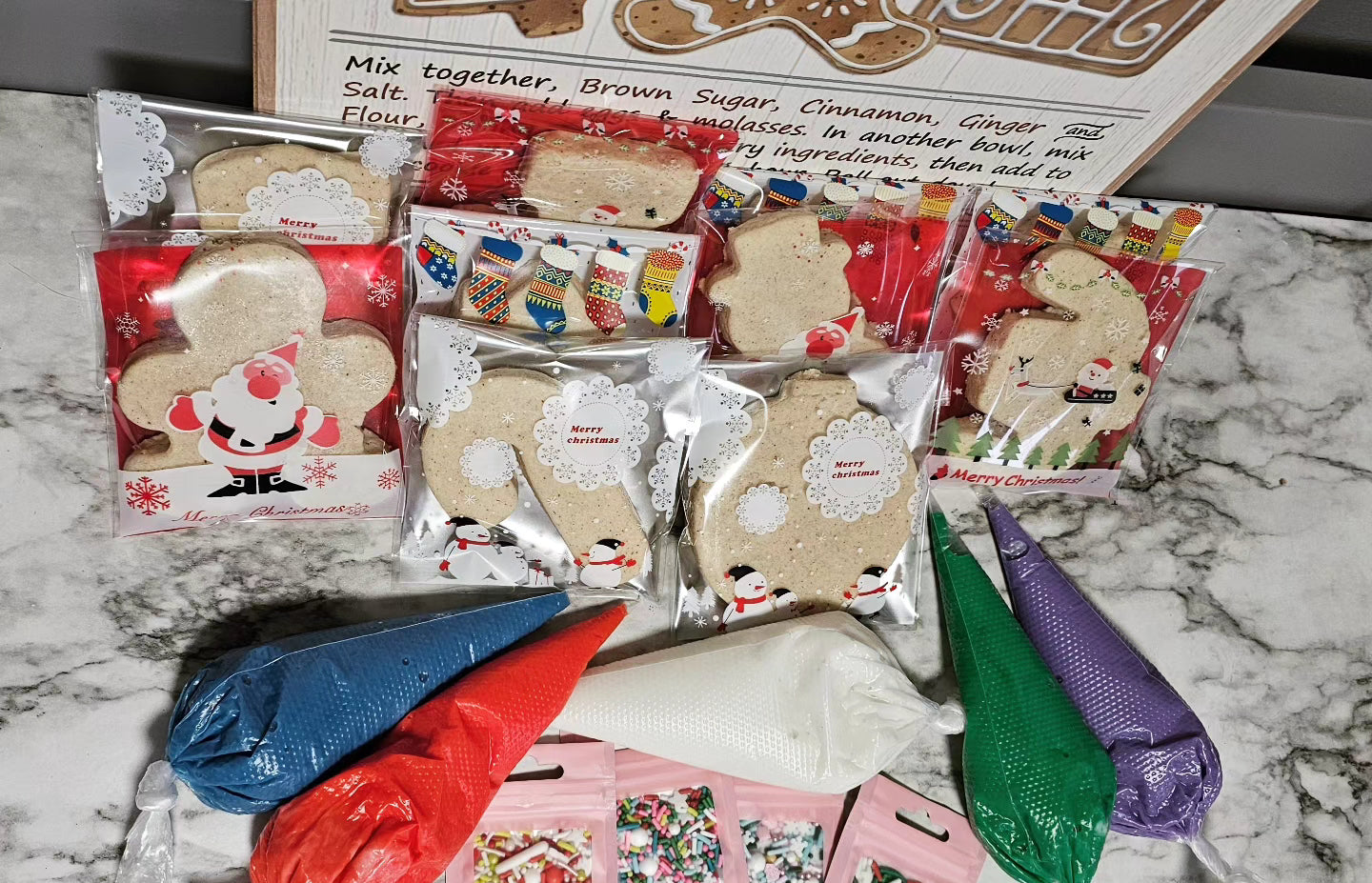 🎄 Christmas DIY Sugar Cookie Decorating Kit 🍪